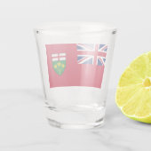 Ontario-Flagge Schnapsglas (Rückseite)