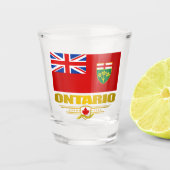 Ontario-Flagge Schnapsglas (Vorderseite)