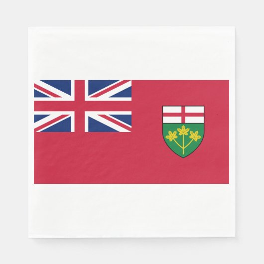Ontario-Flagge Serviette (Vorderseite)