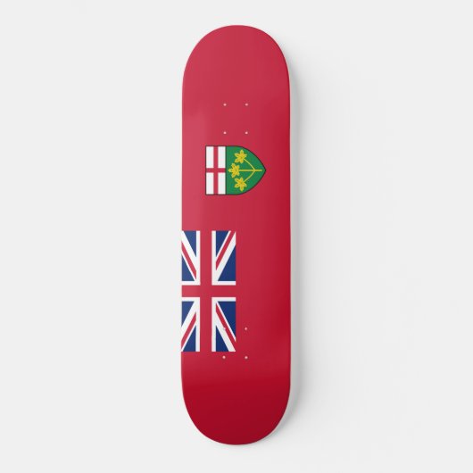 Ontario-Flagge Skateboard (Vorderseite)
