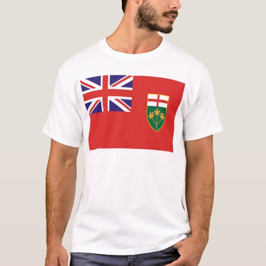 Ontario-Flagge T-Shirt (Vorderseite)