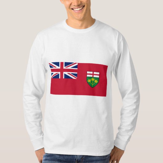 Ontario-Flagge T-Shirt (Vorderseite)