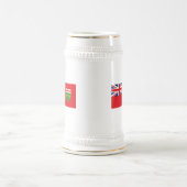 Ontario-Flaggen-Tasse Bierglas (Mittel)
