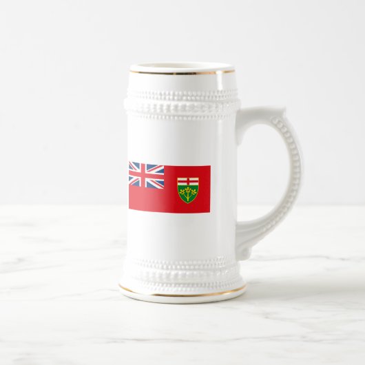 Ontario-Flaggen-Tasse Bierglas (Rechts)