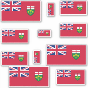 Ontario Flags Graphic Aufkleber