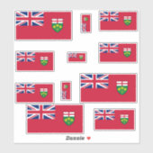 Ontario Flags Graphic Aufkleber (Blatt)