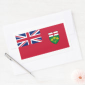 Ontario Flags Graphic Rechteckiger Aufkleber (Umschlag)