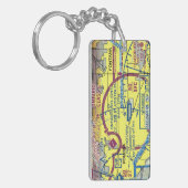 Ontario Intl. Flughafendiagramm / Taxistand Schlüsselanhänger (Vorderseite links)