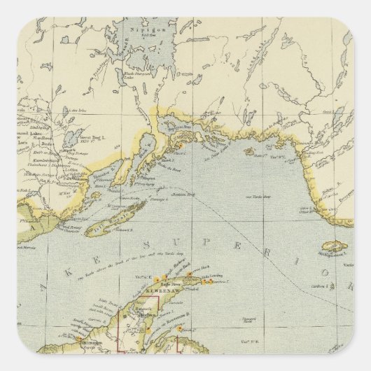 Ontario, Kanada Quadratischer Aufkleber (Vorderseite)