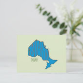 Ontario Karte Postkarte (Stehend Vorderseite)