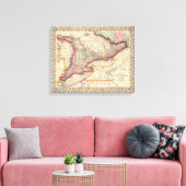 Ontario Karte von Mitchell Leinwanddruck (Insitu (Wohnzimmer))