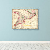 Ontario Karte von Mitchell Leinwanddruck (Insitu (Holzboden))