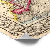 Ontario Karte von Mitchell Poster (Ecke)