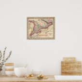 Ontario Karte von Mitchell Poster (Küche)