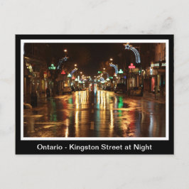 Ontario, Kingston Street in Night Postkarte
