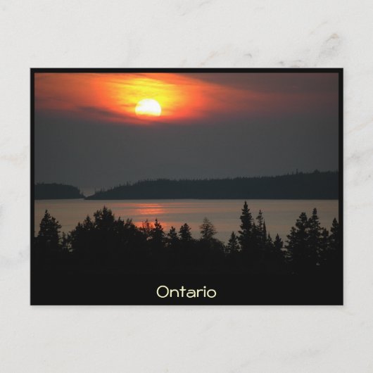 Ontario - Lake Superior Sunset - Postkarte (Vorderseite)