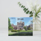 Ontario Legislative Building Ontario Kanada Postkarte (Stehend Vorderseite)