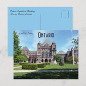 Ontario Legislative Building Ontario Kanada Postkarte (Vorne/Hinten)