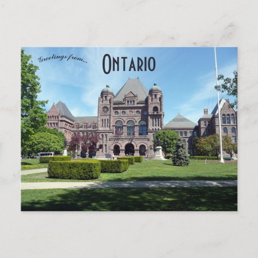 Ontario Legislative Building Ontario Kanada Postkarte (Vorderseite)
