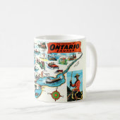 Ontario Map Mug Kaffeetasse (VorderseiteRechts)