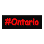 "#Ontario " Niedliches Design. Jetzt kaufen Fotodruck (Vorne)