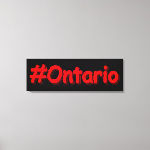 "#Ontario " Niedliches Design. Jetzt kaufen Leinwanddruck