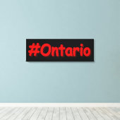 "#Ontario " Niedliches Design. Jetzt kaufen Leinwanddruck (Insitu (Holzboden))