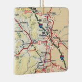Ontario ODER Vintage Karte Keramikornament (Rechts)