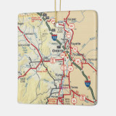 Ontario ODER Vintage Karte Keramikornament (Links)