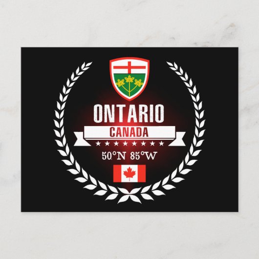 Ontario Postkarte (Vorderseite)