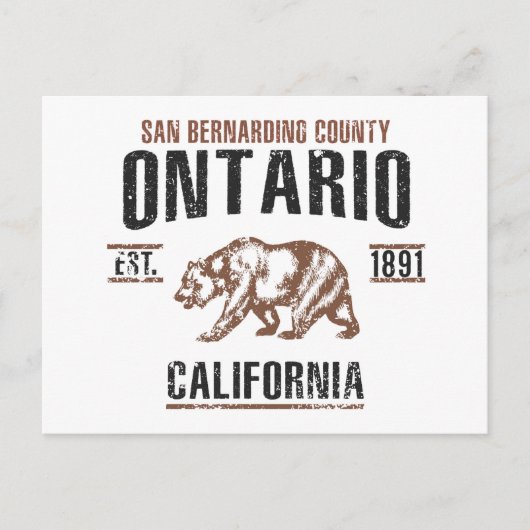 Ontario Postkarte (Vorderseite)