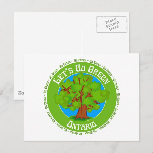 Ontario Postkarte (Vorne/Hinten)