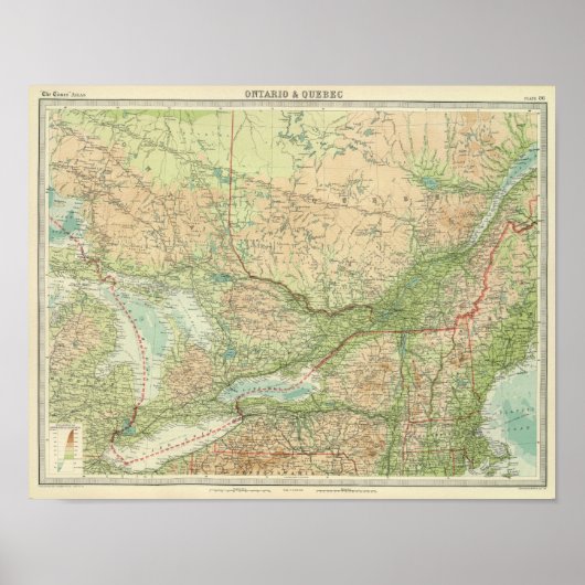 Ontario & Quebec Poster (Vorne)