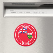 Ontario Round Emblem Magnet (In Situ (Geschirrspüler))