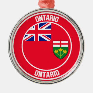 Ontario Round Emblem Ornament Aus Metall