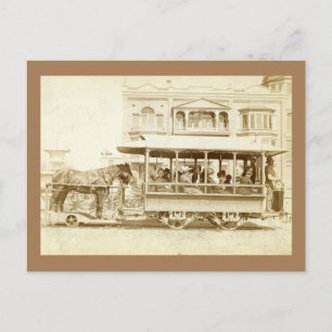 Ontario und San Antonio Heights Streetcar Vintag Postkarte