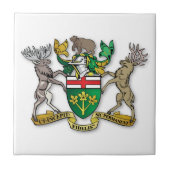 Ontario Wappen Fliese (Vorderseite)