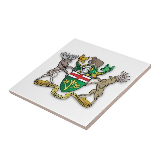 Ontario Wappen Fliese (Seite)