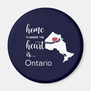 Ontario Zuhause ist der Ort, an dem das Herz liegt Magnet