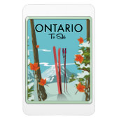 Ontario zum Ski Magnet (Vertikal)