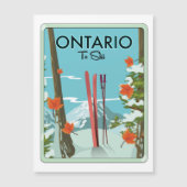 Ontario zum Ski Magnetkarte (Vorderseite)