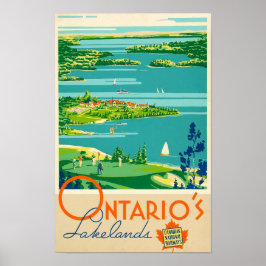 Ontario's Lakelands, Kanadische Eisenbahn - Reise Poster