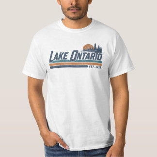 Ontariosee EST 1656 Sonnen-Retro T-Shirt