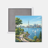 Ontariosee Kanada Magnet (Vorderseite/Rückseite)