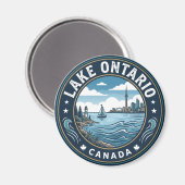 Ontariosee Kanada Magnet (Vorderseite/Rückseite)