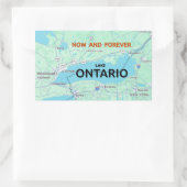 Ontariosee rechteckiger aufkleber (Tasche)