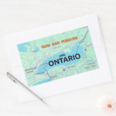 Ontariosee rechteckiger aufkleber (Umschlag)