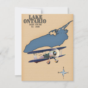 Ontariosee USA Kanada Karte