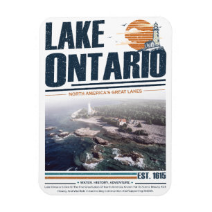 Ontariosee Vintage Great Lakes Leuchtturm Magnet