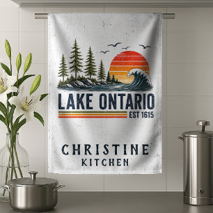 Ontariosee Vintage Great Lakes Seelenleben Geschirrtuch